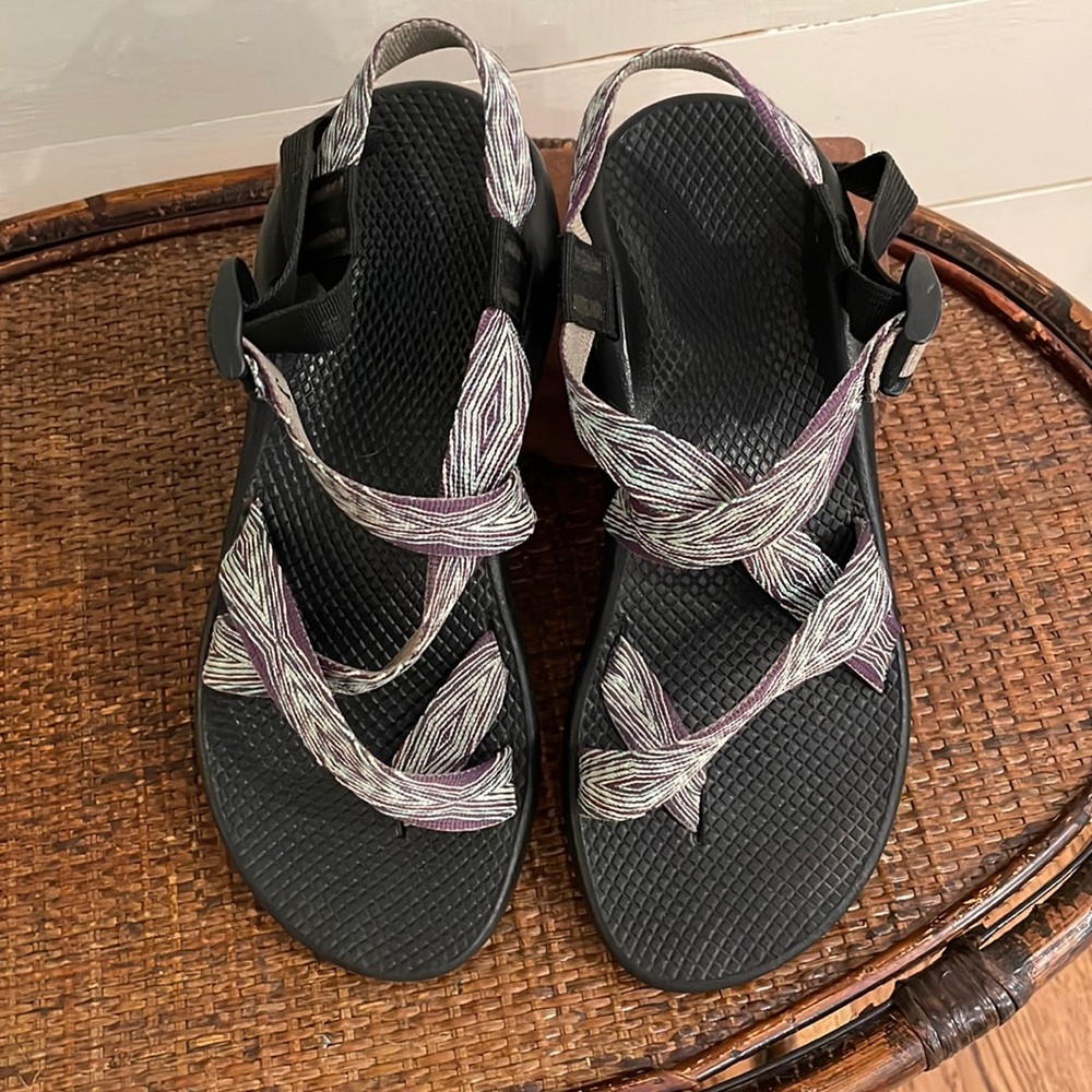 Chaco Purple and Black Sport Sandals